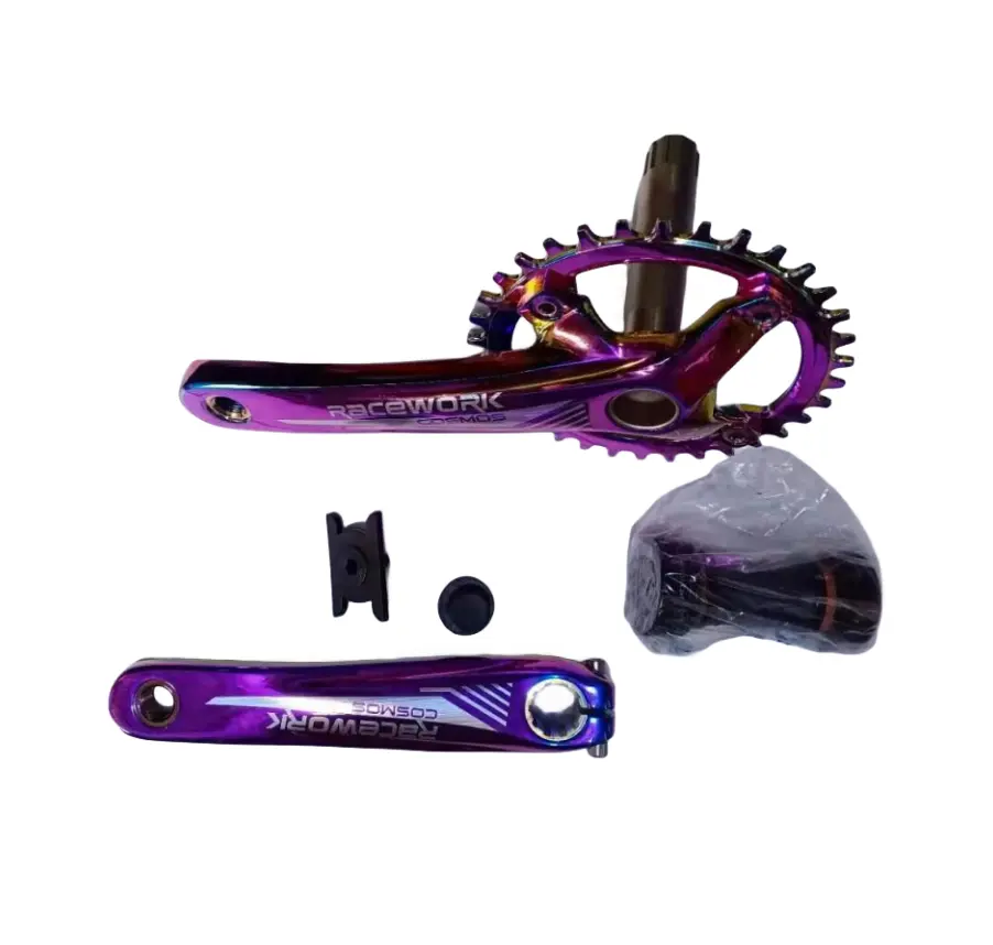 Dağ bisikleti alaşım alüminyum hollowtech crankset & pozitif/negatif wheel w/bb çok renkli 170*34T bcd 104 10/11/12s