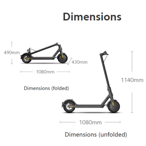 Nuevo Scooter Eléctrico Plegable Todoterreno para Adultos con Llantas de 8.5 Pulgadas, Motor sin Escobillas de 36V 350W, Batería de 7.8AH, Velocidad Máxima de 20-30km/h, 120kg - Product Image 2