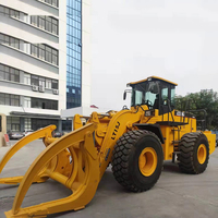 LTMG forest logging motore diesel caricatore di legno 12 ton 15 ton legname log grapple loader per la vendita