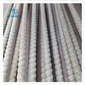 High Strength 6mm 8mm 10mm 12mm <strong>Fiberglass</strong> Corrugated Rods FRP <strong>Rebar</strong> - Product Image 1