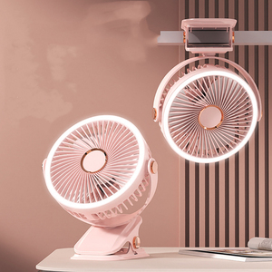 Rechargeable <b>Table</b> Fan Clip-on Type Portable <b>Mini</b> Desk Fan 360 Degree Rotation Adjustable Clip-on Fan for Student Dormito - Product Image 1