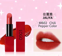 Lápiz Labial Rojo Mate de Alta Calidad, Resistente al Agua y de Larga Duración, con Vitamina C, 3.8g