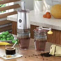 Moulin à café miniature sans fil de bonne qualité, portable, rechargeable par USB, avec meules en céramique, pour le bureau