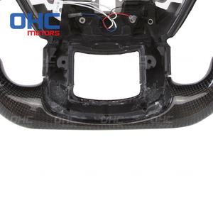 Volant personnalisé à LED RPM compatible avec <span class=keywords><strong>Ford</strong></span> F150 <span class=keywords><strong>Raptor</strong></span> 2021 2020 2019 2018, volant en fibre de carbone à LED, moteurs Ohc - Product Image 4