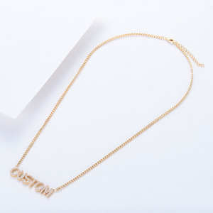Collana con Nome <span class=keywords><strong>Personalizzato</strong></span> e Zirconi, Placcata in Oro 18K Sottovuoto, Acciaio Inossidabile Antiossidante, Gioiello <span class=keywords><strong>Personalizzato</strong></span>, <span class=keywords><strong>Regalo</strong></span> per <span class=keywords><strong>Mamma</strong></span>, <span class=keywords><strong>Regalo</strong></span> per Damigella - Product Image 2