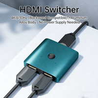 Boîtier TV bidirectionnel 4K 60Hz pour Switcher, Fire TV Stick 4K, Téléprompteur, IPTV, Répartiteur en alliage d'aluminium, Plug & Play, Privé