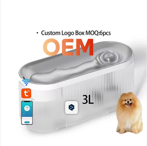 Distributeur d'eau pour animaux de compagnie Intelligence 3L, alimenté par batterie, fontaine à eau pour chat, distributeur d'eau sans fil pour extérieur avec triple filtration - Product Image 1