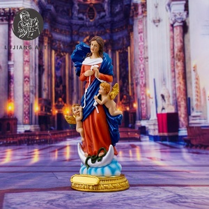 8 pulgadas católica Maria Che Scioglie Nodi estatua resina escultura decoración Maria Che Scioglie Nodi en Base figurita regalo religioso - Product Image 3