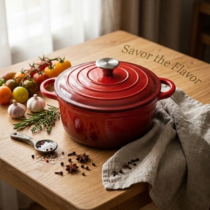 Offre Spéciale : Batterie de cuisine antiadhésive <span class=keywords><strong>en</strong></span> <span class=keywords><strong>fonte</strong></span> émaillée, comprenant faitout, casserole, <span class=keywords><strong>cocotte</strong></span>, marmite à ragoût, marmite à soupe, et ustensiles pour la cuisson du pain et des pommes de terre - Meilleur <span class=keywords><strong>Prix</strong></span> - Product Image 3