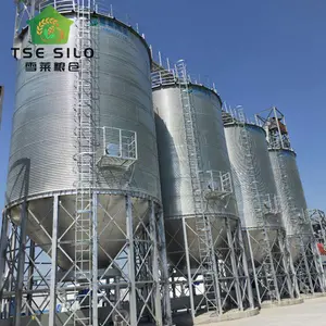 Corrugated steel grain hopper bottom silo with factory price