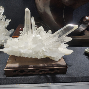 <strong>Wholesale</strong> Natural Mineral <strong>Raw</strong> Clear Quartz Rock <strong>Crystal</strong> Cluster Carved Feng Shui Style for Home Decoration Engraving Technique - Product Image 2