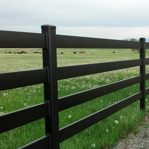 Dễ dàng cài đặt Đen Vinyl PVC nhựa đường sắt trang trại trang trại ngựa paddock hàng rào cho ngựa - Product Image 6