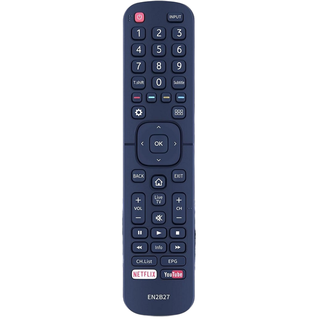 Universal EN2B27 Fixed Code 4-Button Smart Remote Control for Hisense LCD LED TV