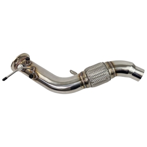 Tuyau de descente en acier inoxydable pour 2006-2010 BWM X5 E70 3.0D M57N2 3 "tuyau <span class=keywords><strong>d</strong></span>'échappement 4.3" <span class=keywords><strong>O</strong></span>.<span class=keywords><strong>D</strong></span>. Bride de <span class=keywords><strong>V</strong></span>-bande - Product Image 3