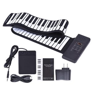 คีย์บอร์ดซิลิโคนแบบม้วนได้ 88 คีย์ พร้อมพอร์ต USB และช่องเสียบหูฟัง สำหรับเครื่องดนตรี - Product Image 1
