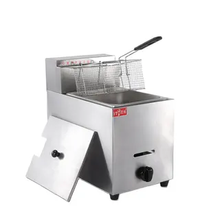 banana chips fryer machine Potato Chips Gas Continuous Fryer for Convenience Store