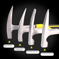Marteau géologique en acier multifonctionnel OEM personnalisé pour l'exploration Maçonnerie Mining-Pointed & Flat HeadMaterial