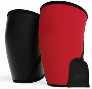 Custom Logo Heavy Duty 7mm Thick Weightlifting Neoprene Knee Sleeves Pads Powerlifting Joint Support Brace Rodilleras