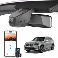 Caméra de tableau de bord de voiture OEM 4K Ultra HD à double objectif avec Wi-Fi, vision nocturne et moniteur de stationnement grand angle