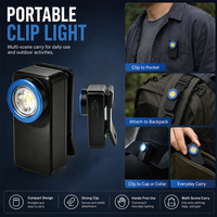 Mini lampe torche LED rechargeable 300 lumens avec clip magnétique, Type-C, 4 modes, lumière rouge stroboscopique, idéale pour le travail, la réparation et la course à pied - Fabrication OEM/ODM