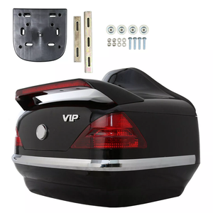 Coffre arrière de moto avec boîte à bagages et feu arrière pour Harley Honda <span class=keywords><strong>Yamaha</strong></span> - Product Image 2