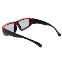 Octopus Schwarz/Rot 3D Kinderbrille Zirkular Polarisiert RealD Grad für Kurzsichtige 0,4mm Linsendicke für Kinos