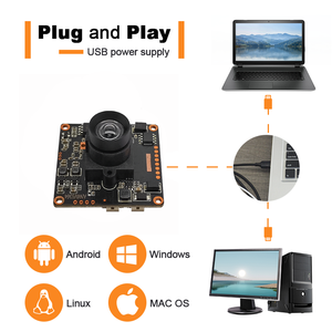 Compact <span class=keywords><strong>4MP</strong></span> mise au point fixe basse lumière <span class=keywords><strong>1080P</strong></span> capteur CMOS carte de Module de caméra IP H.264 vidéo étoile lumière USB pour la Vision industrielle - Product Image 3