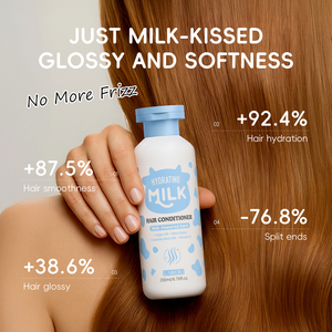LAIKOU Balsamo <span class=keywords><strong>Idratante</strong></span> al Latte Anti-Crespo per <span class=keywords><strong>Capelli</strong></span>, Effetto Liscio e Lucido, Ricco Nutrimento con Olio di Argan, <span class=keywords><strong>Crema</strong></span> per la Cura dei <span class=keywords><strong>Capelli</strong></span> 200ml - Product Image 5
