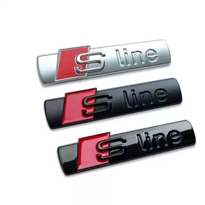 Logo laterale Sline Q5Q7A1A5A4LA6LA8L è adatto per adesivi <span class=keywords><strong>Audi</strong></span> auto sportive Logoscycling decorazioni <span class=keywords><strong>Audi</strong></span> ABS adesivi parafango - Product Image 1