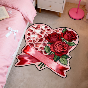 Tùy Chỉnh Tăng Thiết Kế Valentine Của Ngày Thảm Với Hình Trái Tim Mô Hình In Ấn Thảm Trái Tim Fluffy Chống-Trượt Tình Yêu Trái Tim Thảm - Product Image 1