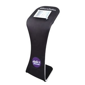Tùy chỉnh mang nhãn hiệu iPad hiển thị đứng căng thẳng vải <span class=keywords><strong>Tablet</strong></span> Đứng Photo Booth chủ xách tay miễn phí đứng tùy chỉnh thương mại cho thấy - Product Image 3
