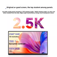 Écran 16 pouces 2.5K Full HD IPS Écran tactile USB C Alimentation Écran de jeu avec Type-C pour ordinateur portable PC Moniteur portable
