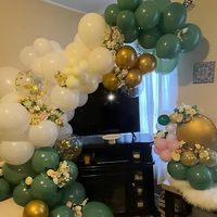 Vente flash - Kit d'arche de guirlande de ballons - Ballons verts - Décorations de fête - Ballons de fête pour anniversaire - Best-seller