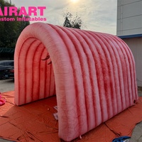 Tunnel gonflable rose sur mesure pour exposition, tunnel gonflable en forme d'organes gastro-intestinaux