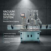 Machine de capsulage automatique électrique linéaire pour bouteilles et canettes en plastique – Haute productivité, serrage de bouchons