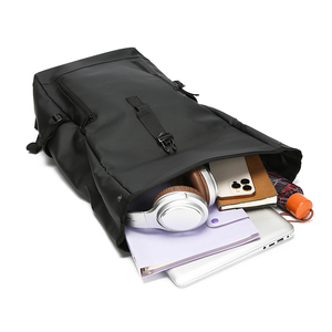 Custom logo Waterproof Rolltop Laptop Backpack Manufacturer Casual Sports Travel Backpack College Student Computer Backpack - Product Image 4