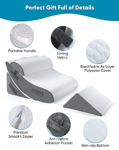 Trở lại đọc nêm giường gối, Bộ nhớ bọt chống ngáy ngủ nêm giường gối, tam giác giường nêm gối - Product Image 5