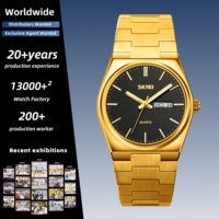 Montre à quartz simple et fine SKMEI 9288, accessoire de mode pour le personnel de direction, idéale pour les réunions et la gestion des tâches quotidiennes