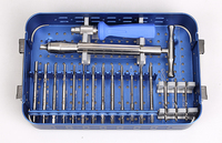 Kit d'instruments d'extraction pour le retrait des vis cassées et des traumatismes osseux en orthopédie vétérinaire