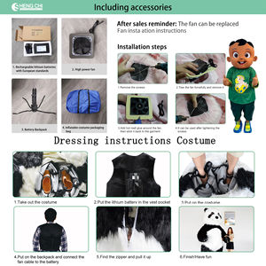 Costume Gonfiabile di <span class=keywords><strong>Winnie</strong></span> <span class=keywords><strong>the</strong></span> <span class=keywords><strong>Pooh</strong></span> di Alta Qualità 2 M/2,6m per Decorazioni Festa Cosplay Mascotte Orso di Peluche per Adulti - Product Image 6