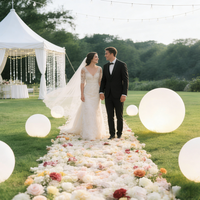 Boule lumineuse LED de jardin 10cm 20cm 30cm 40cm 50cm, lumière flottante pour piscine avec fonction de changement de couleur pour Noël et Halloween