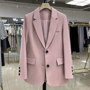 Manteaux Femme de Grossiste Tendance <span class=keywords><strong>Blazer</strong></span> Décontracté Lâche à Manches Longues à Double Boutonnage - Product Image 4