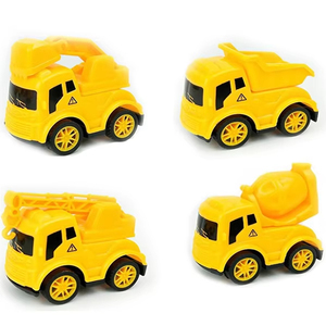 Cheap Pull Back Toy Car Engineering Truck for Kids Promotion Gift for Children Mini Technical Vehicle Model