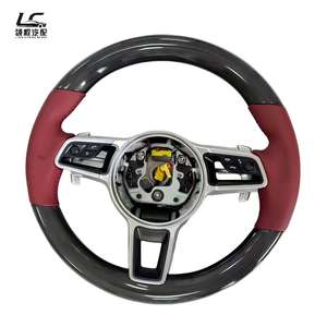 Cuero de Fibra de Carbono para Volante, Color Personalizado, Diseño de 3 Radios para Autos <span class=keywords><strong>Porsche</strong></span> Panamera, Macan, Cayenne, 718, 918, 911 - Product Image 3