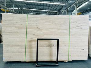 Unfilled Unpolished Super White <strong>Travertine</strong> Marble Slabs for Wall Cladding - Product Image 2
