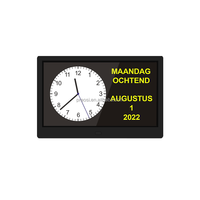 Jam kalender Digital Pro, pengingat obat Remote Control 10 inci jam Tatah besar hari tanggal hilang memori rabun