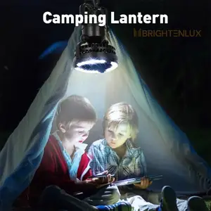 Ventilador de luces portátil para acampada, linterna Led multifunción recargable por USB para exteriores, con ventilador de techo