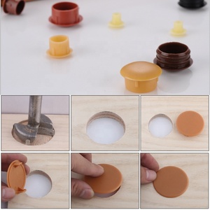 Đồ Nội Thất <span class=keywords><strong>Threaded</strong></span> Lỗ Cắm/Nhựa Bảng Điều Chỉnh Khóa Lỗ Cắm Trang Trí Bìa/Không Thấm Nước Bài Ống Chèn End Mũ - Product Image 4