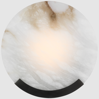 Lámpara de Pared XINZHONG, Arte Mural para Pasillo, Decoración de Sala de Estar, Aplique de Luz LED con Forma de Luna, Piedra Natural, Alabastro Español, Latón