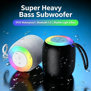 Portable Outdoor Mini Fabric Wireless <strong>Bluetooth</strong> <strong>Speaker</strong> <strong>with</strong> RGB LED Light Deep Bass 309 <strong>Bluetooth</strong> <strong>Speaker</strong> - Product Image 3
